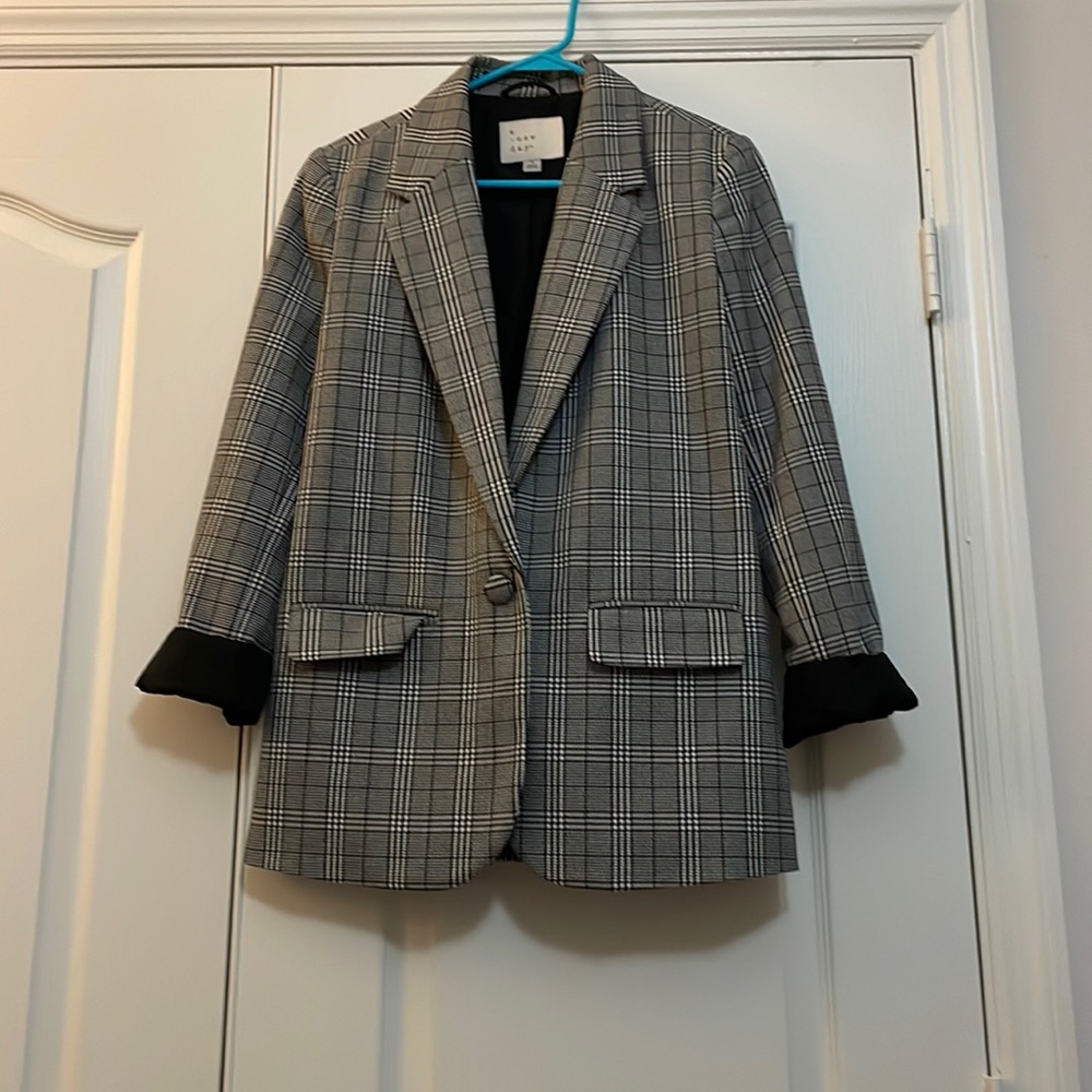 A New Day Plaid Blazer